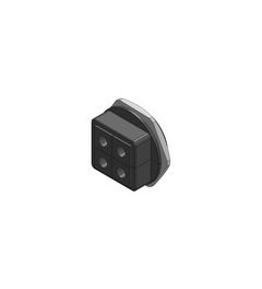 KVT 63/4 split cable gland M63, screw nut, black