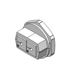 KVT 50-2+SUB-D25 split cable gland M50, screw nut, gray