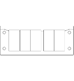 KEL-ER 24/10 CR kabelinvoerframe, 2d, 10/-, zwart