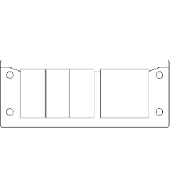 KEL-ER 24/7 CR kabelinvoerframe, 2d, 6/1, zwart