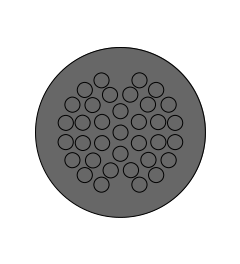 KEL-DP 50/35 A cable entry plate, plug, wall 1.5-2.5mm,black