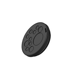 KEL-DP 50/11 B kabelinvoer rond, plug, wand 2.8-4mm, zwart