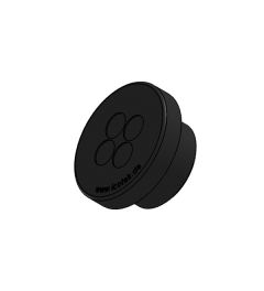 KEL-DPZ 32/4-2 kabelinvoerplaat rond, met moer, M32, zwart