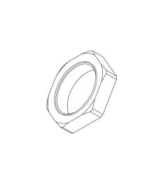 Borgmoer plastic M25x1,5 grijs