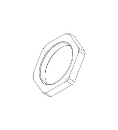 Borgmoer plastic M40x1,5 grijs