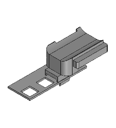 KBH-R 24 R G9.5 Houder voor klittenband kabelbinders