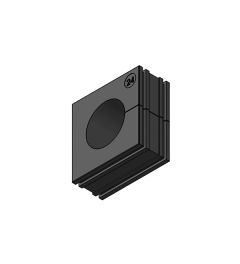 EMC-KT24 EMC kabel tule, groot, zwart