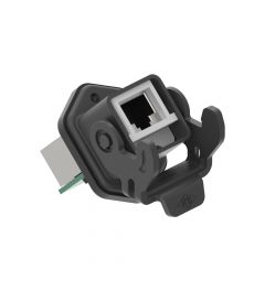 Aanbouwhuis+RJ45 8P CJZ-Type, 1 beugel, 21.21, zwart
