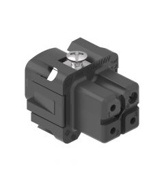 Binnenwerk Schroef 3P+A, 10A, 250V, 21.21, Female, zwart