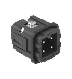 Binnenwerk Schroef 3P+A, 10A, 250V, 21.21, Male, zwart