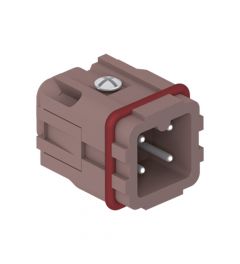 Binnenwerk Schroef 180°C 3P+A, 10A, 250V, 21.21, Male