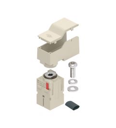 MIXO Schroef haaks 90° 1P, 300A, 1000V, DIN-kabels, Male
