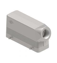 Stekkerhuis haaks 180°C, 4 nokken, M25, 104.27