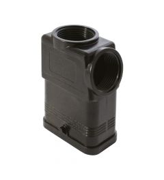 Stekkerhuis CQ-Type, 2 nokken, 2xM25(recht/haaks), 32.13