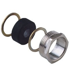 Halve wartel PG29, vernikkeld messing, klem 18-21-24-27mm