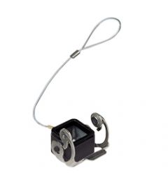 Deksel W-Type, RVS beugel, rubber, lus, 21.21