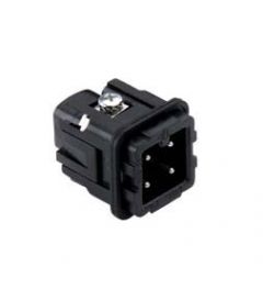 Binnenwerk Schroef 3P+A, 10A, 250V, 21.21, Male, zwart