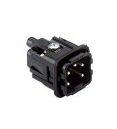 Binnenwerk Schroef 4P+A, 10A, 250V, 21.21, Male, zwart