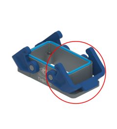 Reserve beugel voor T-Type H behuizingen 2 beugels, blauw