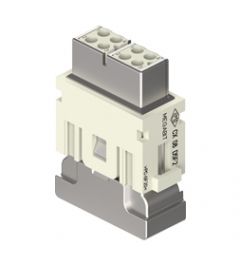 MIXO Megabit krimp 8P, 10A, 50V, 2x kabel, Female