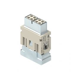 MIXO Megabit krimp 8P+A, 10A, 50V, 2x kabel, Female
