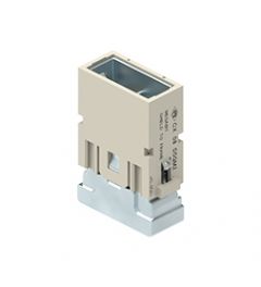 MIXO Megabit krimp 8P+A, 10A, 50V, 2x kabel, Male