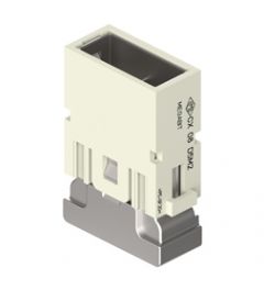 MIXO Megabit krimp 8P, 10A, 50V, 2x kabel, Male