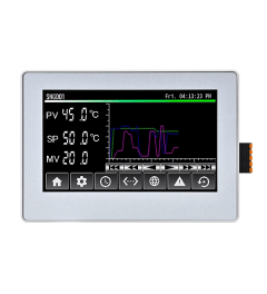 All-in-one PLC 4.3" 16.7M kleuren 12 I/O (Relais 2A) zilver