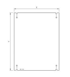 Montageplaat voor QL/QV67 AISI316L
