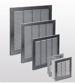 Filter unit 152mm 152mm ABS met AISI304L afwerking, IP54