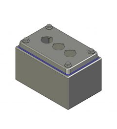 HD Drukknopkast 90mm 140mm D.85mm 3 gaten M22