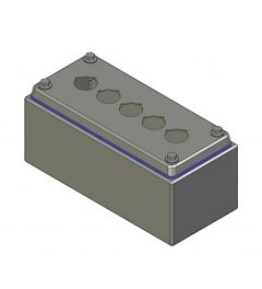 HD Drukknopkast 90mm 200mm D.85mm 5 gaten M22