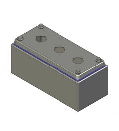 HD Drukknopkast 90mm 200mm D.85mm 3 gaten M22