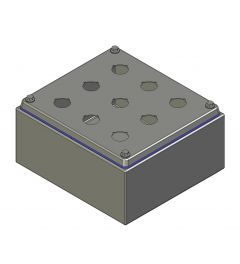 HD Drukknopkast 210mm 190mm D.100mm 9 gaten M22