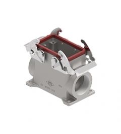 Opbouwhuis hoog V-Type 180°C, 2 beugels RVS, M32, 57.27