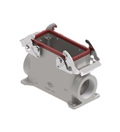 Opbouwhuis hoog V-Type 180°C, 2 beugels RVS, M32, 77.27