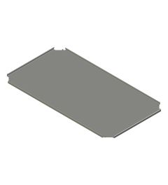 Bodemplaat voor sokkel B.1000 mm D.600mmAISI304L