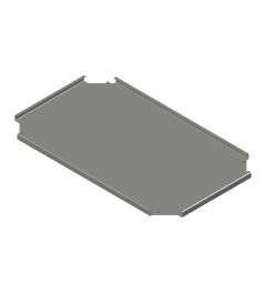 Bodemplaat voor sokkel B.1200 mm D.800mmAISI304L