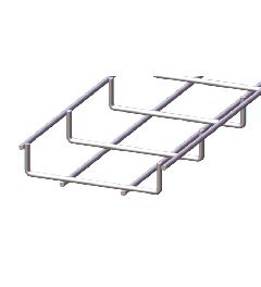 Draadgoot compact RVS AISI304 30x125x3000mm