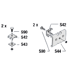 Koppelset voor S38 en S39W Thermisch verzinkt