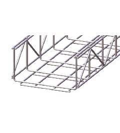 Draadgoot heavy duty Thermisch verzinkt 100x200x3000mm -Ø5mm