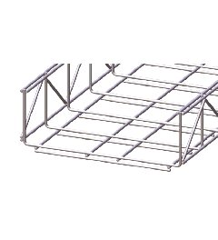 Draadgoot heavy duty Thermisch verzinkt 100x300x3000mm -Ø5mm