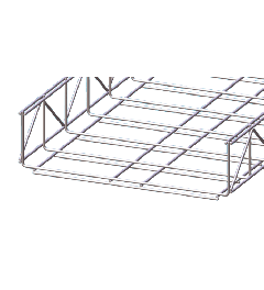 Draadgoot heavy duty Thermisch verzinkt 100x400x3000mm -Ø5mm