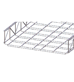 Draadgoot heavy duty Thermisch verzinkt 100x500x3000mm -Ø5mm
