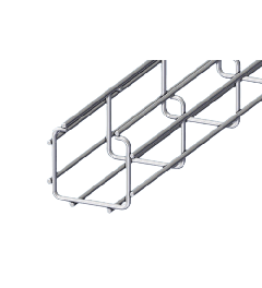 Draadgoot C-profiel RVS AISI304 50x57x3000mm
