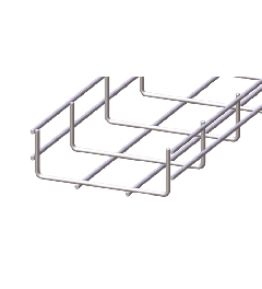 Draadgoot standaard RVS AISI316 55x150x3000mm