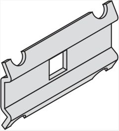 Koppelplaat Elektrolyt. verzinkt