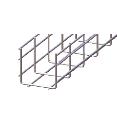 Draadgoot heavy duty Thermisch verzinkt 100x100x3000mm-Ø5mm