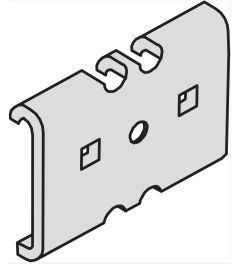Koppelplaat Elektrolyt. verzinkt
