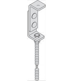Plafondbeugel Elektrolyt. verzinkt 1000mm